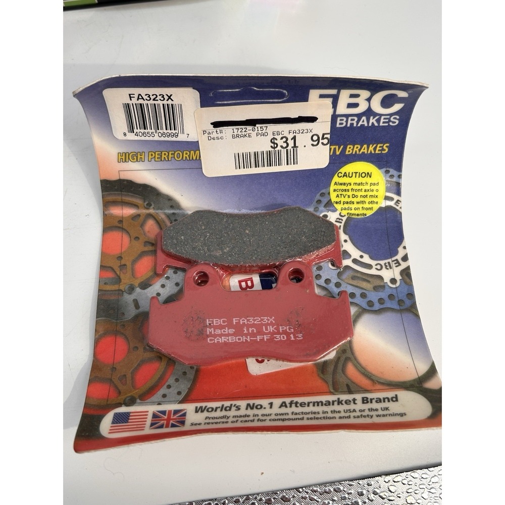 EBC Rear Brake Pads for Yamaha Raptor/YFZ450 part# FA323X